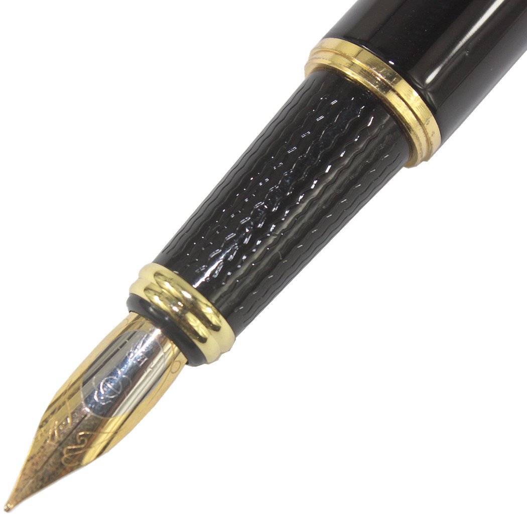 Amazon | Gullor 黒と金万年筆中ペン先 | 万年筆 | 文房具・オフィス用品